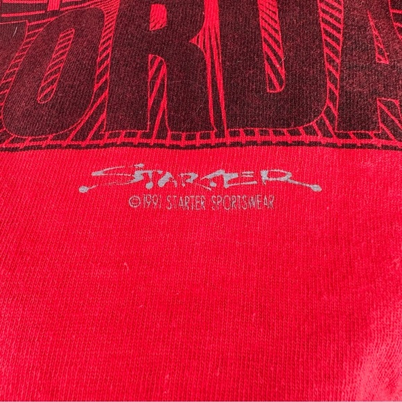 Vintage Michael Jordan Layered Tank Top Shirt Starter Size L 90s - Picture 3 of 9